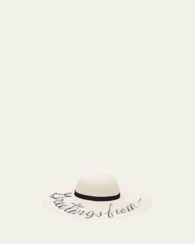 Bunny Greetings From Sun Hat